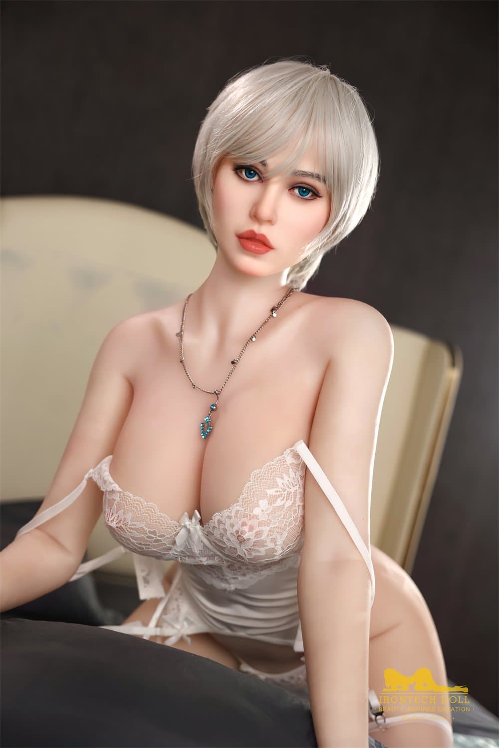 Angelia White Hair Sex Doll 159cm Plus S2