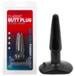 Black 11.5 cm (4.5'') Small Smooth Butt Plug