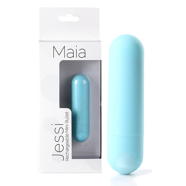 Teal Blue 7.6 cm USB Rechargeable Bullet