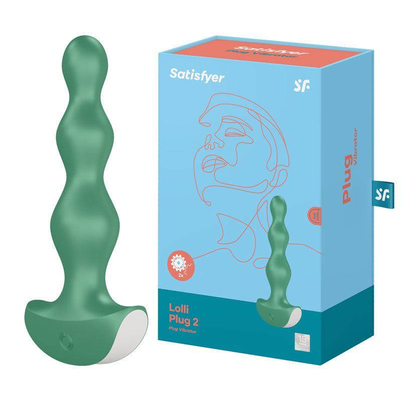Green Vibrating Anal Beads