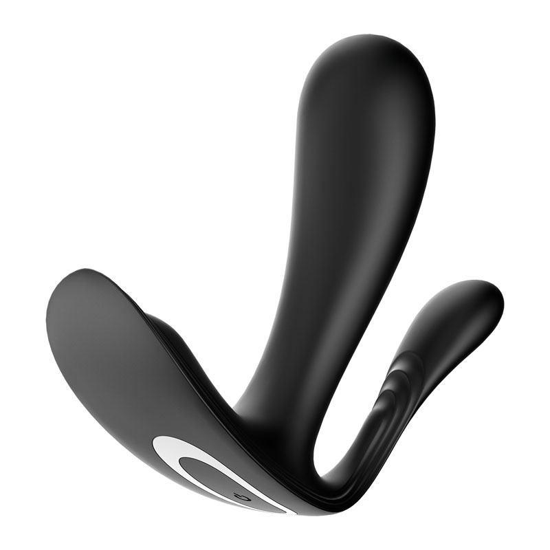 Black Wearable Vibrator with App Control