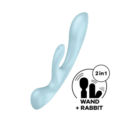 Light Blue USB Rechargeable Rabbit Vibrator