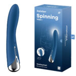 Blue 17.8 cm USB Rechargeable Rotating Vibrator