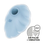 Blue USB Rechargeable Vibrating Air Pulse Stimulator