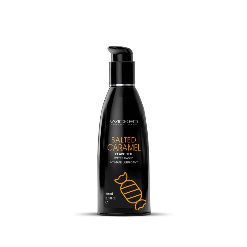 Salted Caramel Flavoured Water Based Lubricant - 60 ml (2 oz) Bottle