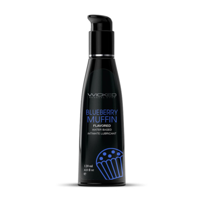 Blueberry Muffin Flavoured Water Based Lubricant - 120 ml (4 oz) Bottle