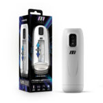 White USB Rechargeable Vibrating Auto Stroker