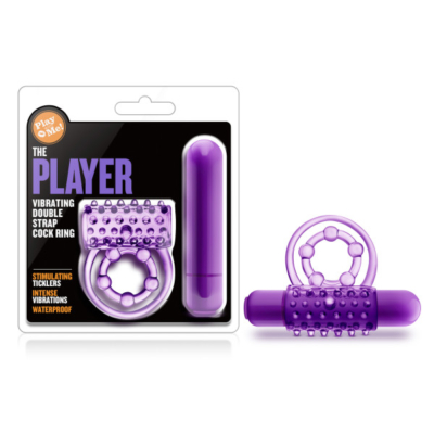 Purple Vibrating Cock & Ball Rings
