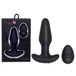 Black USB Rechargeable Vibrating Butt Plug