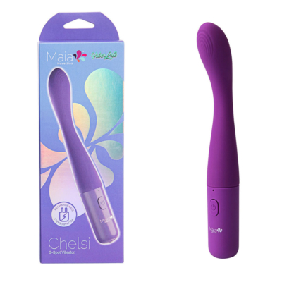 Purple 17.8 cm USB Rechargeable Vibrator