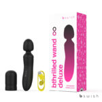 Black 21 cm USB Rechargeable Massage Wand