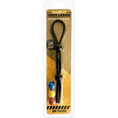 Black Adjustable Cock Lasso Ring