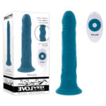 Blue 18.4 cm USB Rechargeable Vibrating Dong with Remote Control