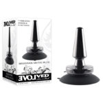 Black Chrome 11.2 cm USB Rechargeable Vibrating Butt Plug