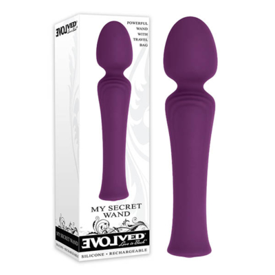 Purple 17 cm (6.7'') USB Rechargeable Massage Wand