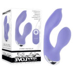 Purple 12.8 cm USB Rechargeable Rabbit Vibrator with Wireless Remote Control