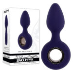Blue 12.7 cm USB Rechargeable Vibrating Butt Plug