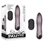 Gray 9 cm USB Rechargeable Bullet with Travel Case