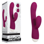 Burgundy Red 22.2 cm USB Rechargeable Rabbit Vibrator
