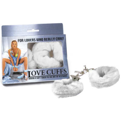 White Fluffy Hand Cuffs