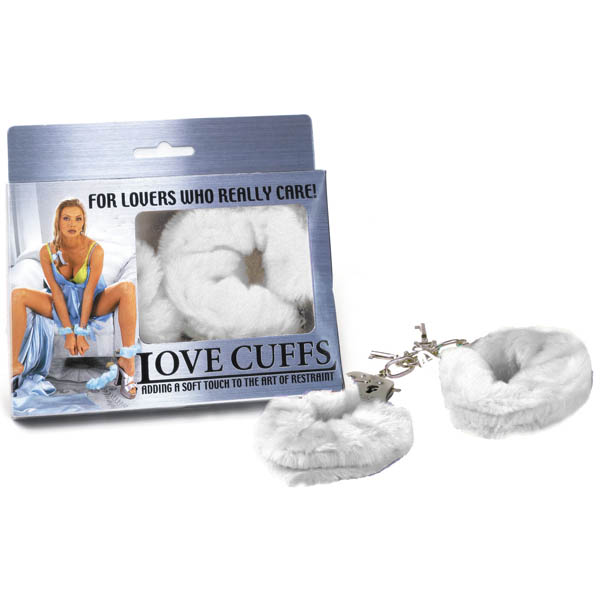 White Fluffy Hand Cuffs