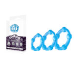 Blue Beaded Cock Rings - Set of 3 Sizes