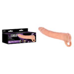 Flesh 22.9 cm Penis Extension Sleeve with Vagina Opening