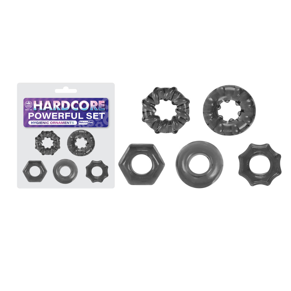 Smoke Cock Rings - Set of 5