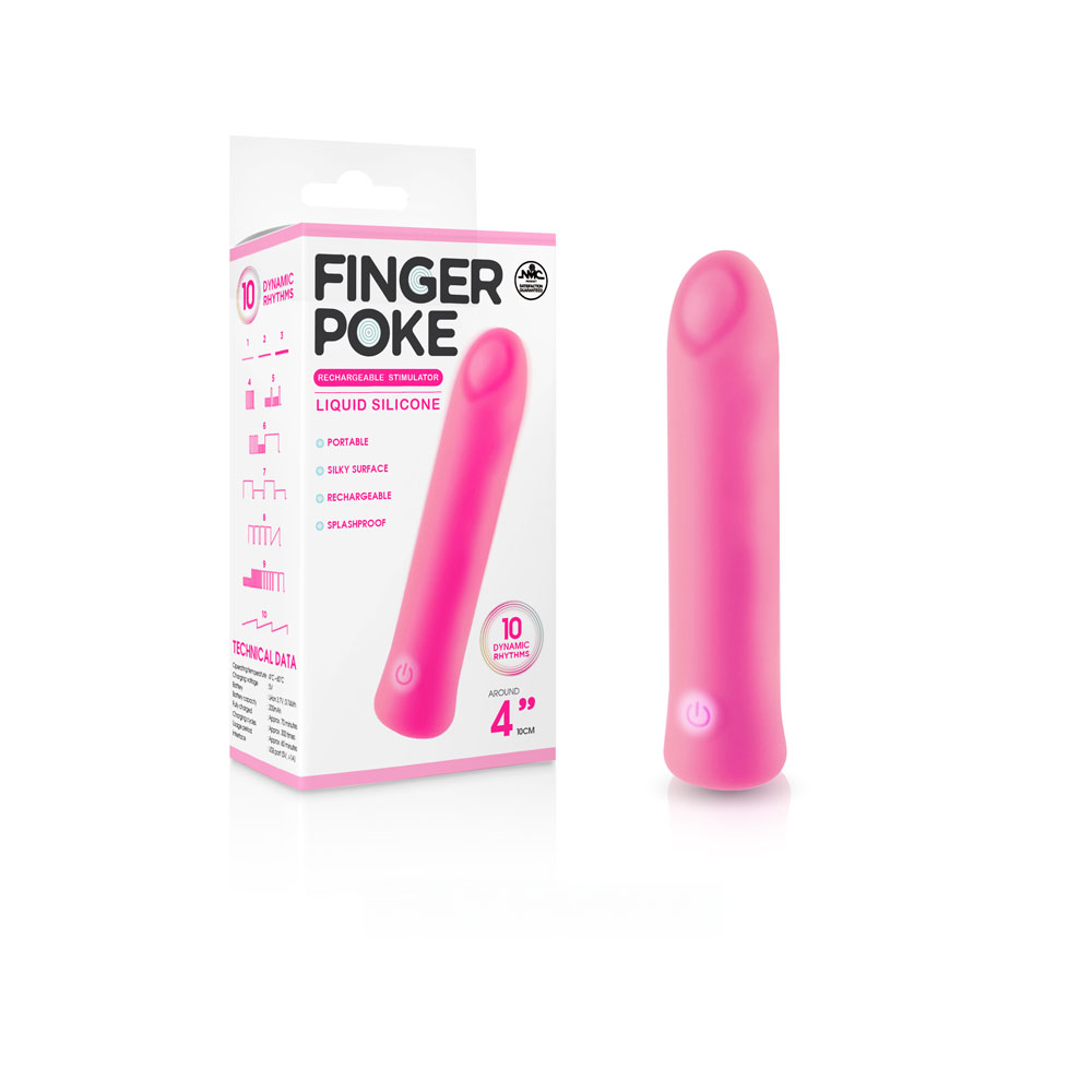 Pink 10 cm USB Rechargeable Bullet