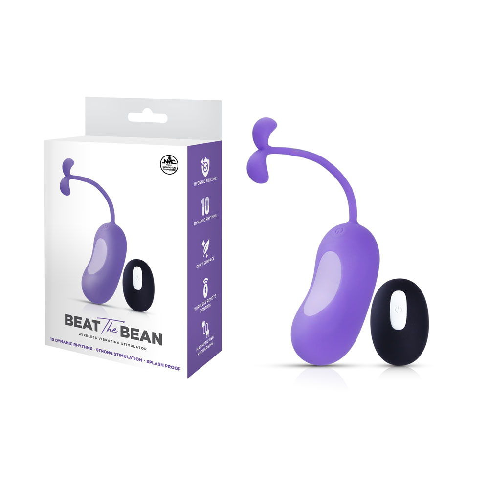 Purple USB Rechargeable Vibrating Egg with Wireless Remote