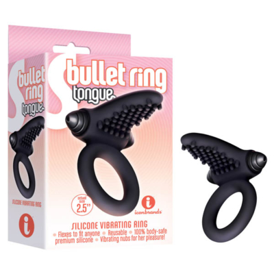 Black Vibrating Cock Ring
