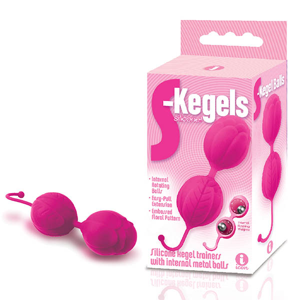 Pink Silicone Kegel Balls