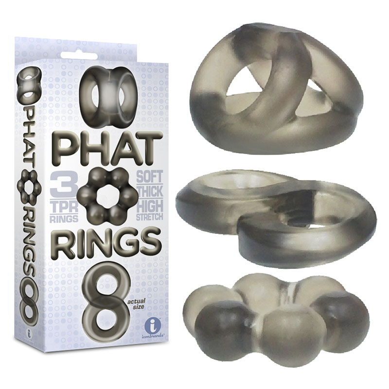 Smoke Cock Rings - Set of 3