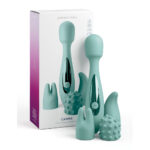 Teal 21.8 cm Massage Wand with 3 Interchangeable Heads