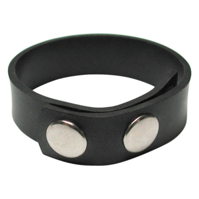 Black Rubber Adjustable Cock Ring