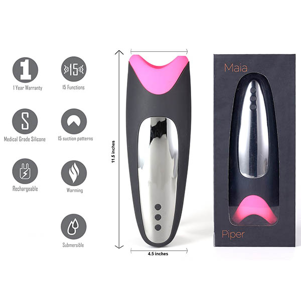 USB Rechargeable Heating & Vibrating Masturbator