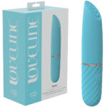 Blue 10.6 cm USB Rechargeable Mini Lipstick Vibrator