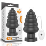Black 17.8 cm XL Vibrating Butt Plug