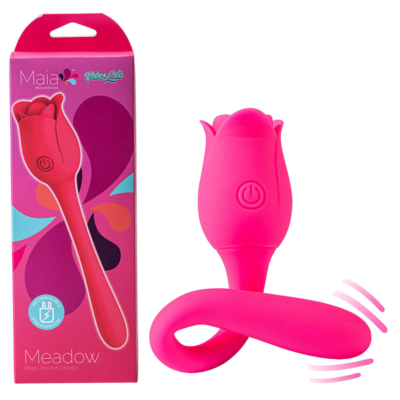 Pink 14 cm USB Rechargeable Flower Stimulator