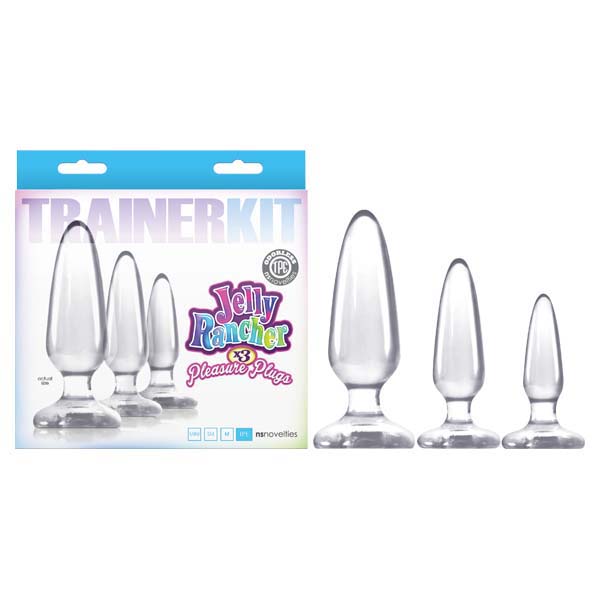 Clear Butt Plugs - Set of 3 Sizes