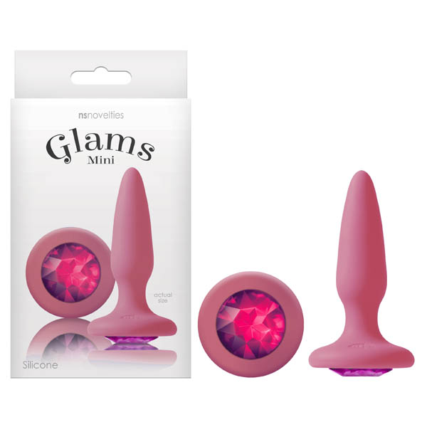 Pink 8.4 cm (3.3'') Butt Plug with Sparkling Gem