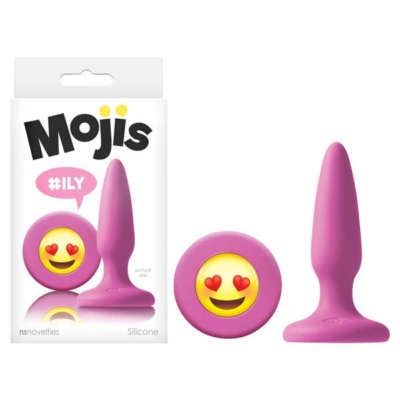 Pink 8.6 cm (3.4'') Mini Butt Plug with Emoji Base