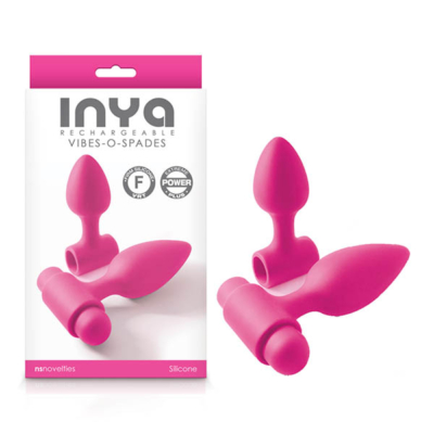 Pink Vibrating Butt Plugs - Set of 2