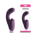 Purple 17.7 cm USB Rechargeable Vibrator with Clitoral Thumper