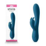 Dark Teal 20.2 cm USB Rechargeable Rabbit Vibrator