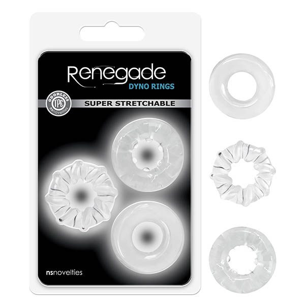 Clear Cock Rings - Set of 3