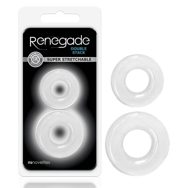 Clear Cock Rings - Set of 2
