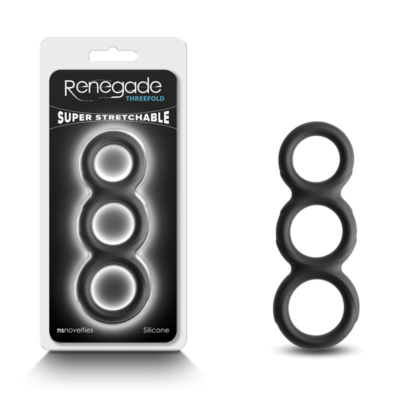 Black Cock & Balls Rings