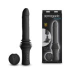 Black 36.8 cm USB Rechargeable Thrusting Vibrator with Remote Control & Stand