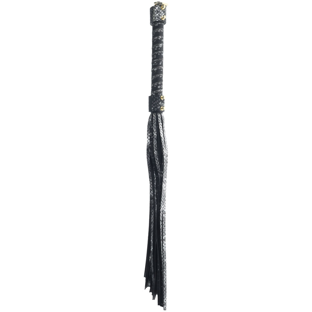 Black Flogger Whip